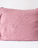 poduszki gładkie Lniana Poszewka Troczki DUSTY PINK 2