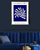 grafiki i ilustracje PLAKAT indygo , abstrakcja, matisse, granatowy 1