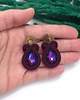 kolczyki soutache Kolczyki sutasz fioletowe sztyfty małe codzienne Ella z kryształkami 1
