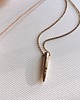 złote naszyjniki EYES ON TARGET - MINI BULLET NECKLACE(rose gold) 2