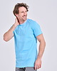 t-shirty męskie Koszulka męska błękitna - t-shirt odCZAPY 2