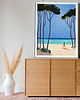 plakaty Joga nad brzegiem morza - plakat fine art 4