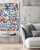 plakaty Plakat Abstrakcja Orange Blue 2