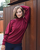 swetry damskie  OTULA miękki golf-sweter bordo 1