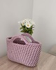 torebki do ręki Koszyk - torba szydełkowa do ręki ze sznurka 25cmx20cm 5