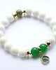 bransoletki z kamieni naturalnych Obfitość, moc - jadeit biały i zielony z hematytami 1