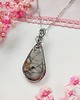wisiory Naszyjnik Jaspis stal chirurgiczna wisiorek handmade wirewrapping 3