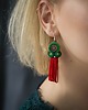 kolczyki soutache Zoey S - kolczyki etno, srebro 2
