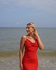 sukienki maxi damskie CS - Długa wieczorowa sukienka na ramiączkach odkryte plecy RED Siren 4