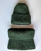 Akcesoria pozostałe Komplet wełniany - czapka, komin i mitenki - zielony 3