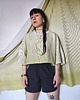 t-shirt damskie BOTANICAL crop top/upcykled 3