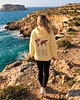 bluza z kapturem damska Zaznacz odwiedzone państwa - żółta bluza dla podróżnika z kapturem 5