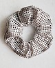 bransoletki skórzane SCRUNCHIE srebrna skóra 1