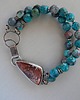 bransoletki srebrne -chryzokola i dolomit miedziany- 3