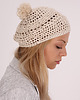 czapki damskie Letni beret z bawełny. 2