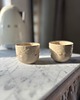 kubki i filiżanki Zestaw 2 Ceramicznych Czarek Running z Kurami 160 ml 1