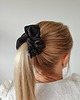 gumki do włosów Satynowa gumka satynowa scrunchie owijka frotka czarny MAXI 2
