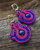 kolczyki soutache Kolczyki sutasz z lapis lazuli 5