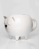 kubki Biały kubek ceramiczny kot - Duży ręcznie robiony kubek na prezent - Lamabo 1