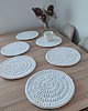 podkładki do kuchni Komplet podkładek szydełkowych ze sznurka 6szt. 28cm 5