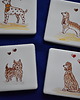 podkładki do kuchni Podkładki pod kubki kafelki psy brązowe nr.1 2