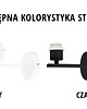 kinkiety Czarny kinkiet do sypialni druciany loft ARGOS LOFT w klasycznej czerni 7