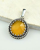 wisiory Chalcedon retro - srebrny wisiorek 2