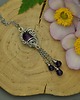 wisiory Długi wisiorek ametyst wire wrapping 1