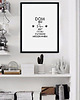 plakaty Plakat typograficzny DOM BEZ PSA 2