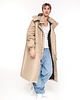 płaszcze i kurtki męskie Parka Longline Hoodie Oversize mocca 6