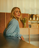 bluza bez kaptura damska Bluza bez kaptura COMFY FIT Dusty Blue 2