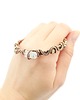 bransoletki wire wrapping Miedziana bransoleta mankietowa z cytrynem 4