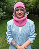 czapki damskie Bawełniana czapka beanie logo ekoskórka Różowy 7