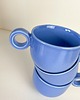kubki i filiżanki Filiżanka, 220 ml  vintage retro [niebieska] 2