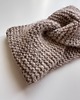 opaski do włosów Wełniana opaska twist, 100% alpaka, beżowa 4