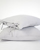 poduszki gładkie Lniana Poszewka Troczki LIGHT GRAY 3