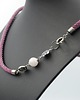 naszyjniki - inne Tangle magenta beads 4