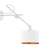 kinkiety Czarny kinkiet w stylu glamour HAMILTON GOLD 8