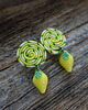 kolczyki soutache Cytrynki- letnie kolczyki soutache 1