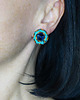 kolczyki soutache Turkusowe kolczyki soutache 4