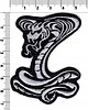 naszywki na ubrania Naszywka naprasowanka WĄŻ KOBRA termoprzylepna haft 5,5x7,2cm 1