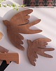 Ozdoby na ścianę Jaskółki drewniany dekor/ dębowy 20cm 2