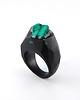 pierścionek z żywicy Pierścień z malachitem 1