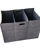 kosze do przechowywania Kosz z filcu XXL - ciemny grafit - z przegrodami 1