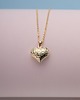 złote naszyjniki SERCE PEŁNE BLASKU - złoto 585 - łańcuszek i zawieszka 3