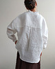 koszule damskie  100% len koszula oversize WHITE_STAR 2