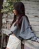 bluza bez kaptura damska Bluza z bawełny organicznej, GRAPHITE GRAY 2