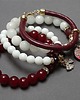 bransoletki z kamieni naturalnych White and red vol. 3 /20.06.22/ - set 3