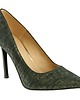 czółenka damskie Czółenka Skórzane szpilki wysokie lekko metalizowane  (4656) 1