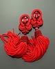 kolczyki chwosty Kolczyki chwosty sutasz Red Tassels 6